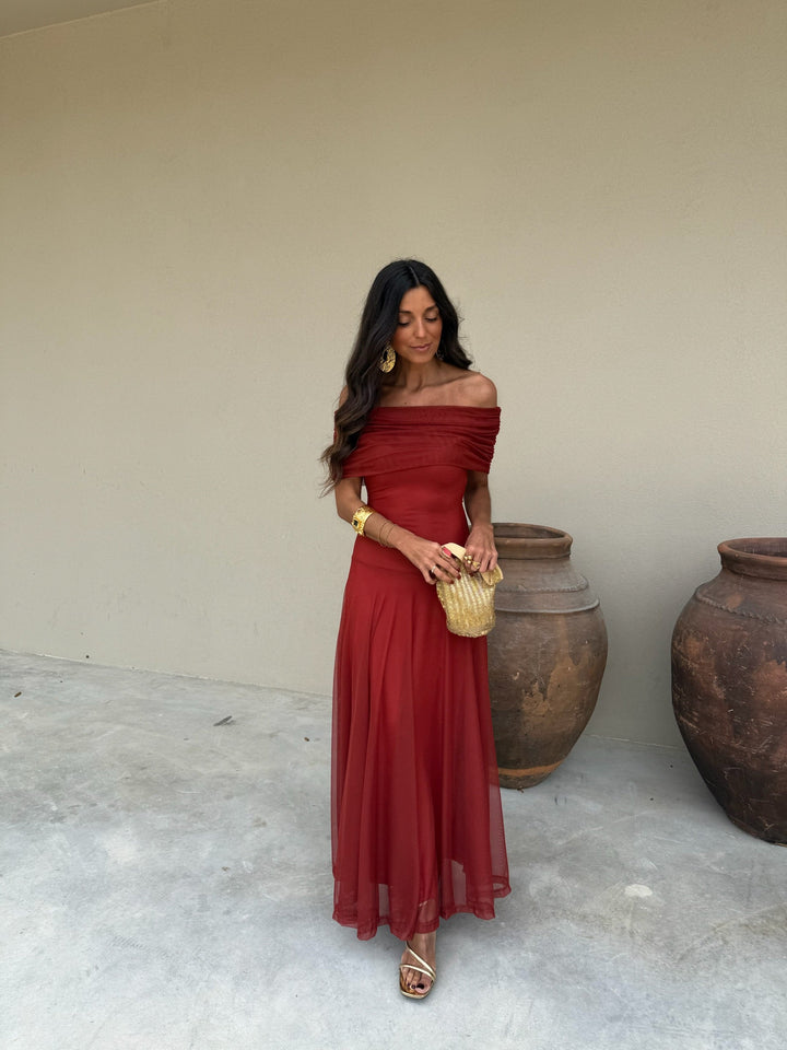 Toledo Dress in Terracota