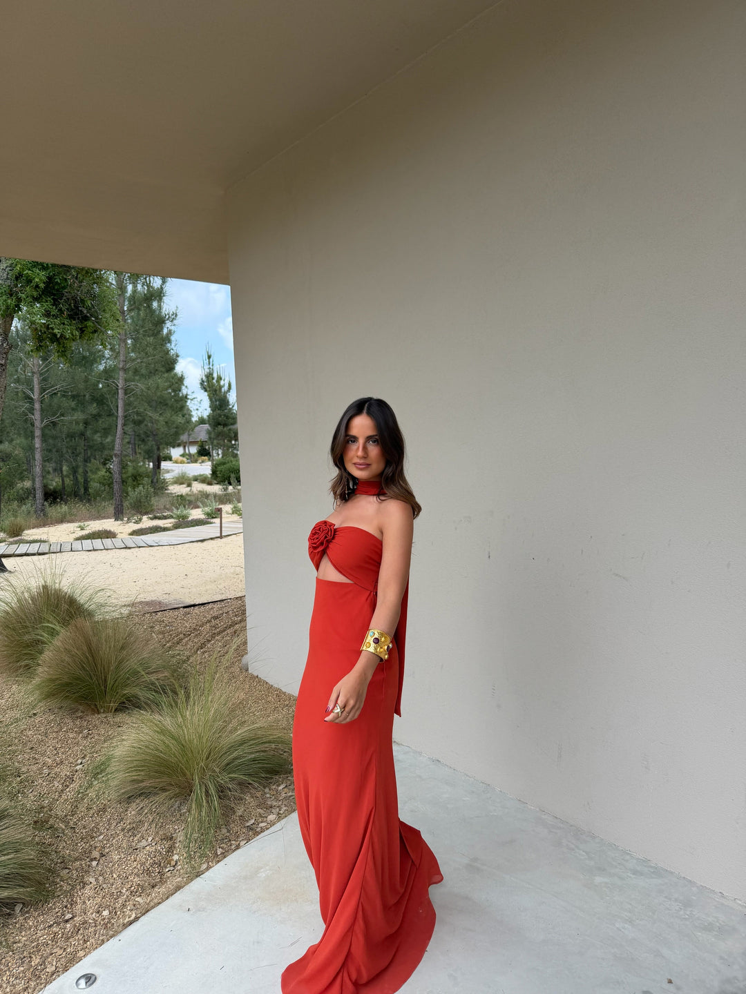 Terracota with Flower Dress - Shipping/Envio 06/07 to 10/07