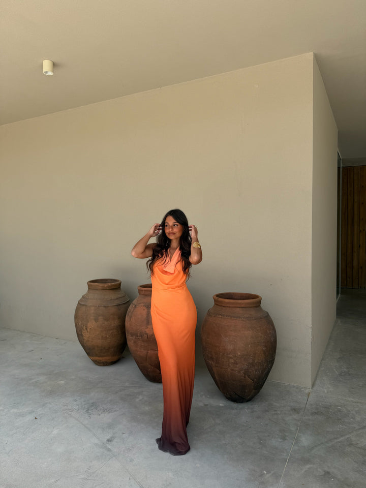 Degrade Orange Dress - Shipping/Envio 08/06 to 12/06