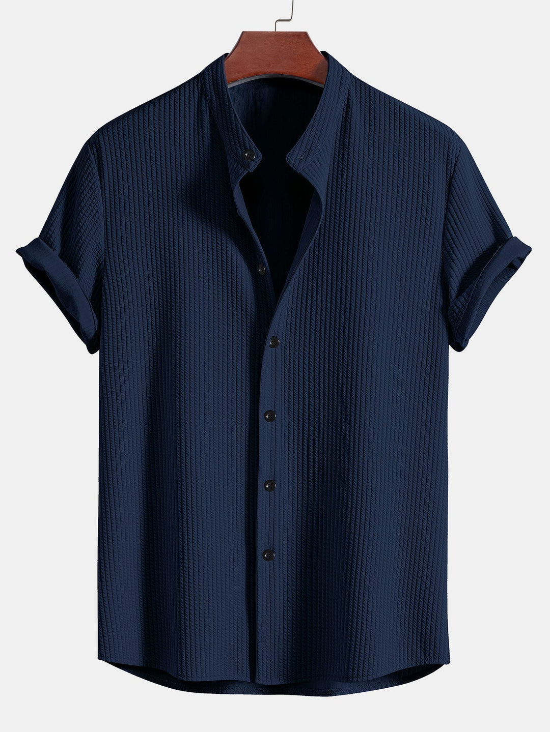 Porto Cervo Camisa de Punto Texturizado - Ajuste Moderno, Estilo Premium