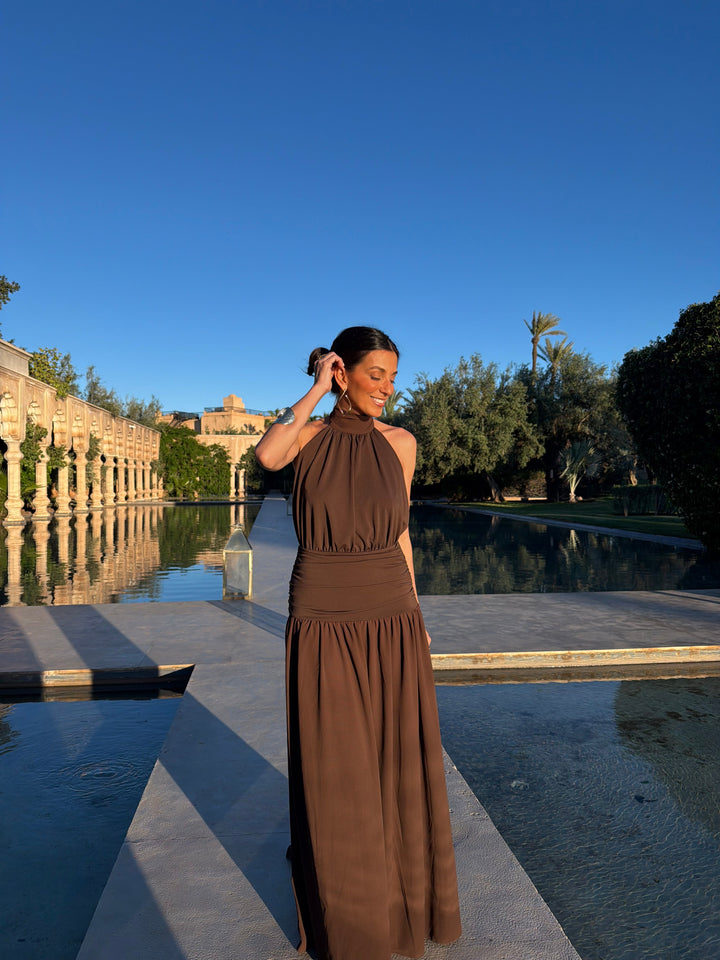 Paloma Dress in Brown - Shipping/Envio 22/06 to 26/06