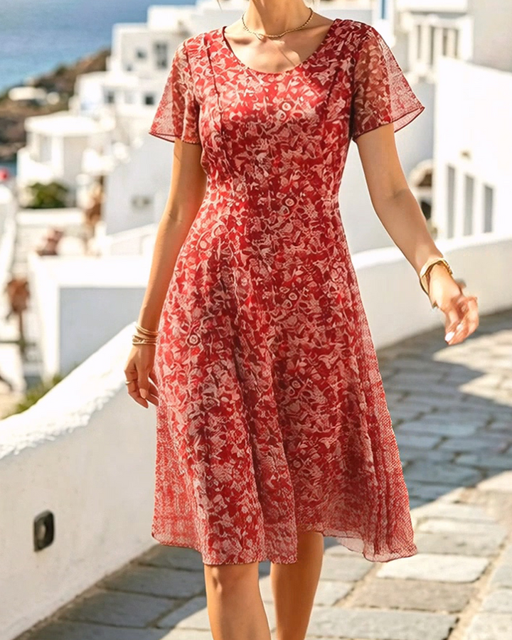 Ana | Vestido midi floral suelto y ligero
