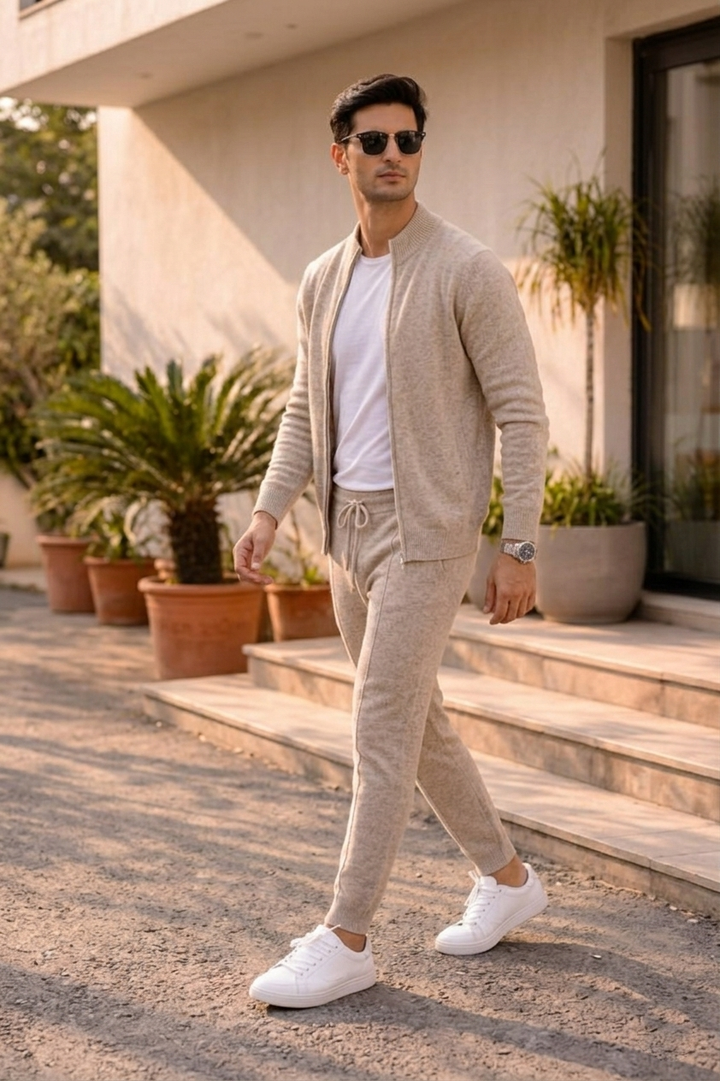 Conjunto de lana merino extrafina pura