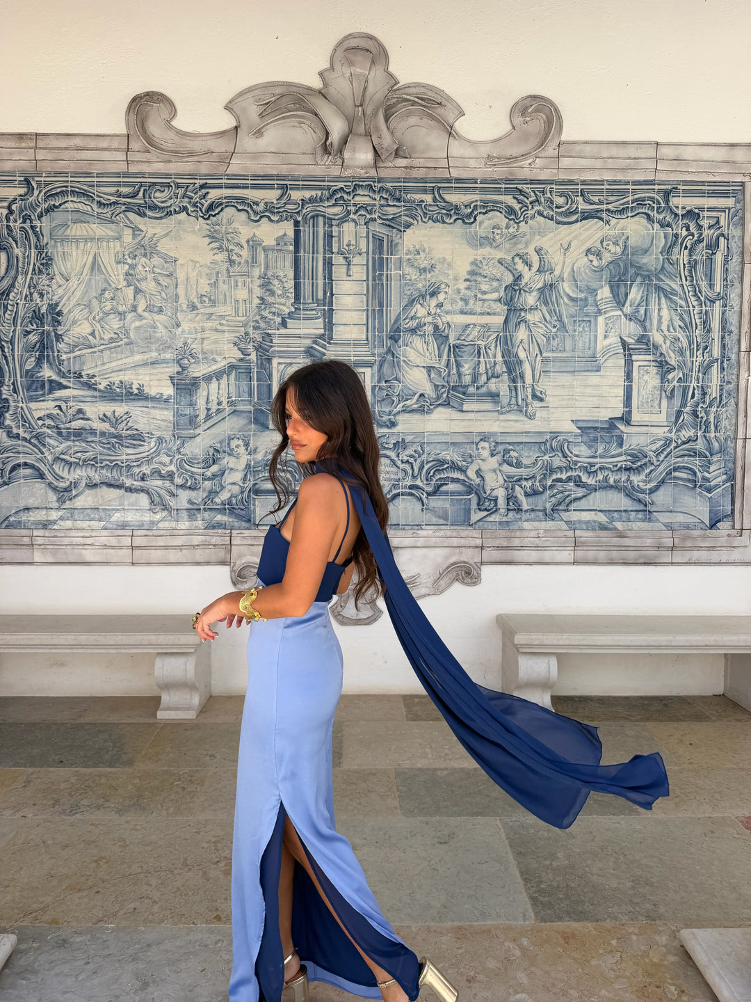 Zahara Dress in Blue - Shipping/Envio 19/06 to 26/06