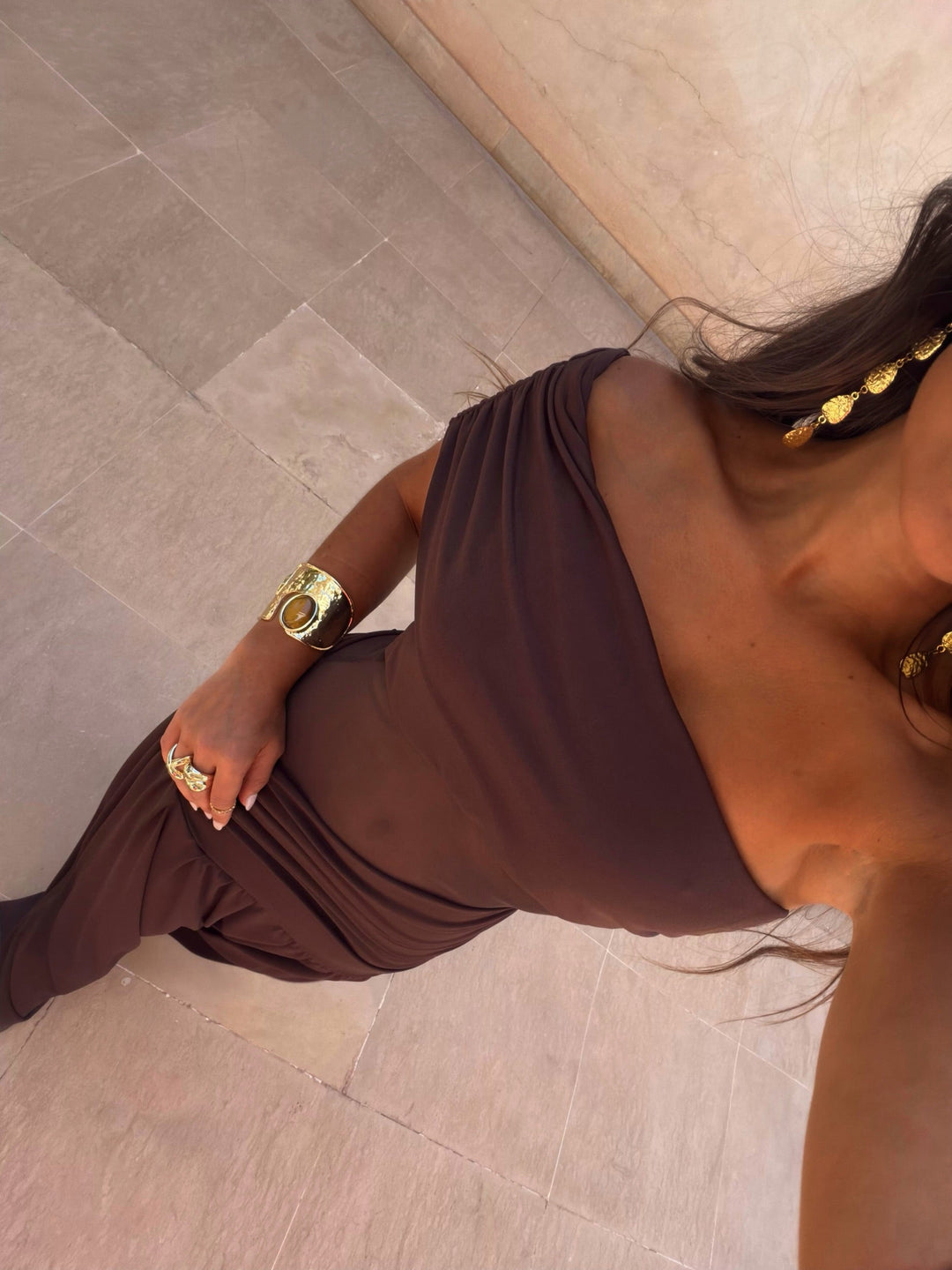 Dune Dress in Brown - Shipping/Envio 15/06 to 19/06