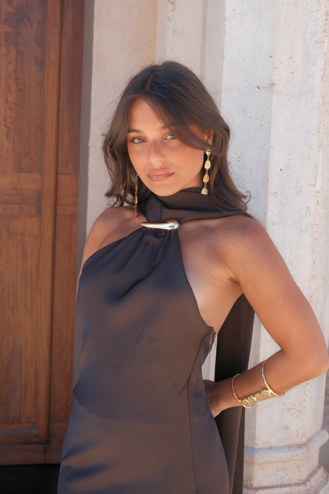 Safira Dress in Brown - Shipping/Envio 10/06 to 17/06
