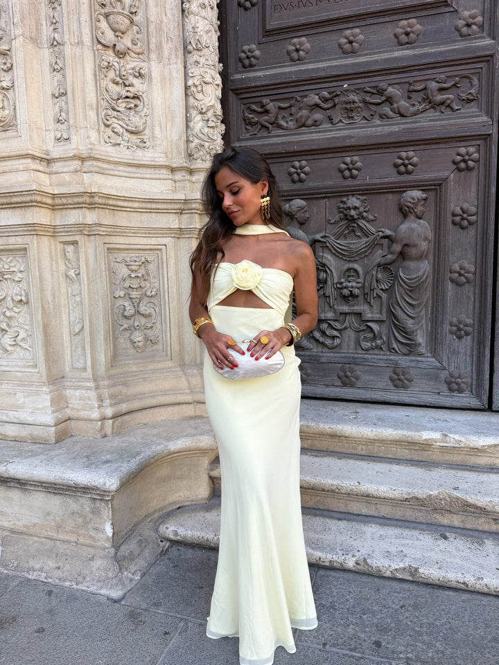 Pastel Yellow with Flower Dress - Shipping/Envio 06/07 to 10/07