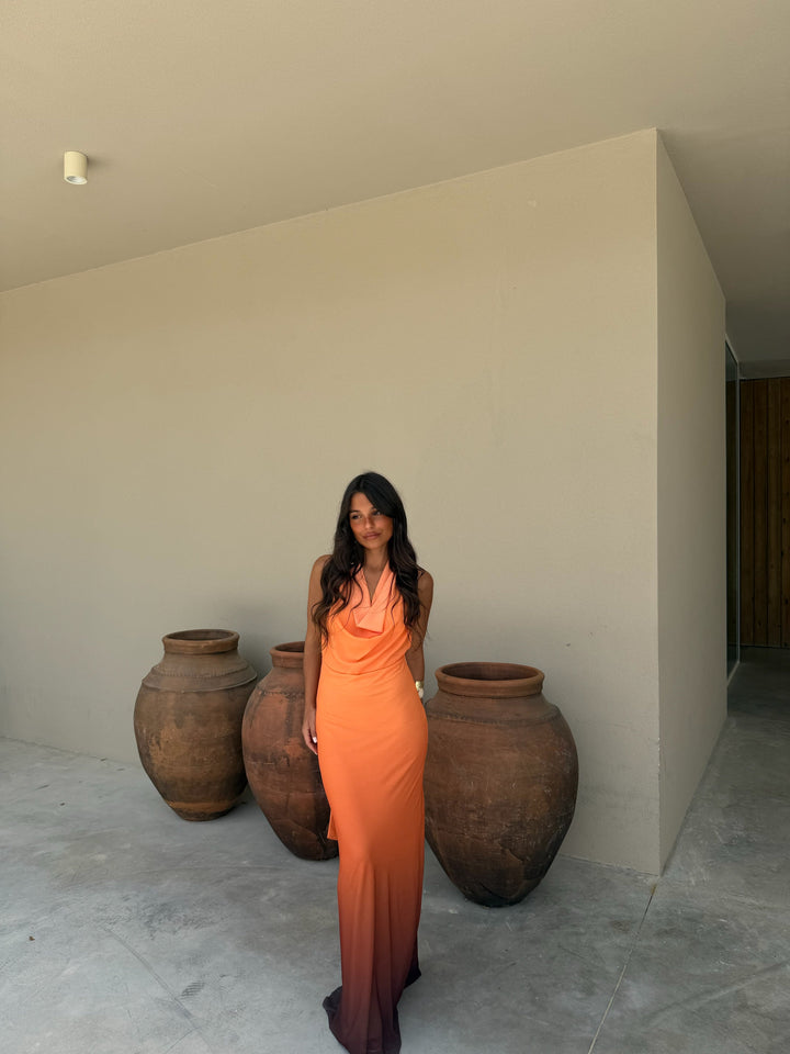Degrade Orange Dress - Shipping/Envio 08/06 to 12/06