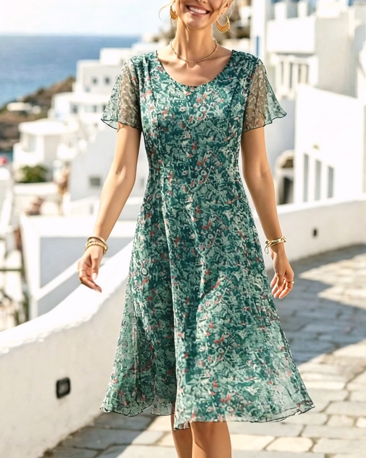 Ana | Vestido midi floral suelto y ligero