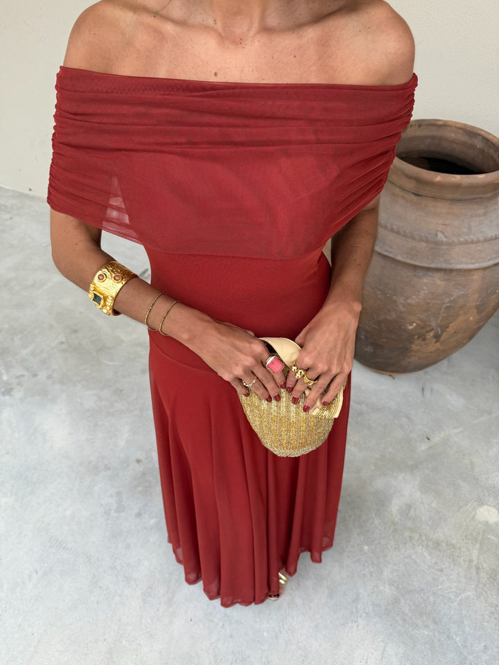 Toledo Dress in Terracota