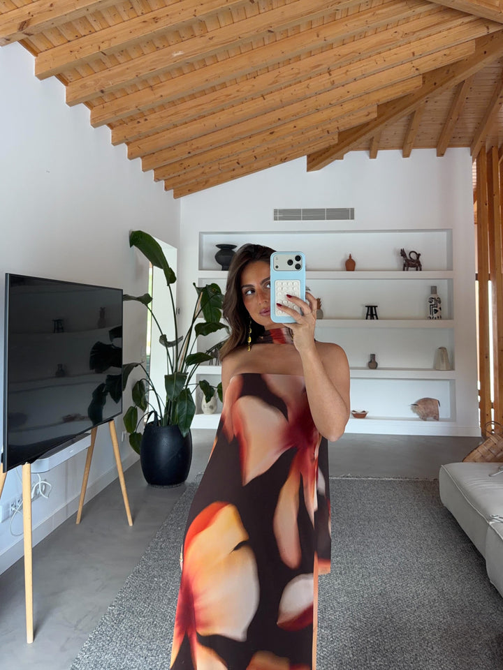 Bloom Dress in Brown