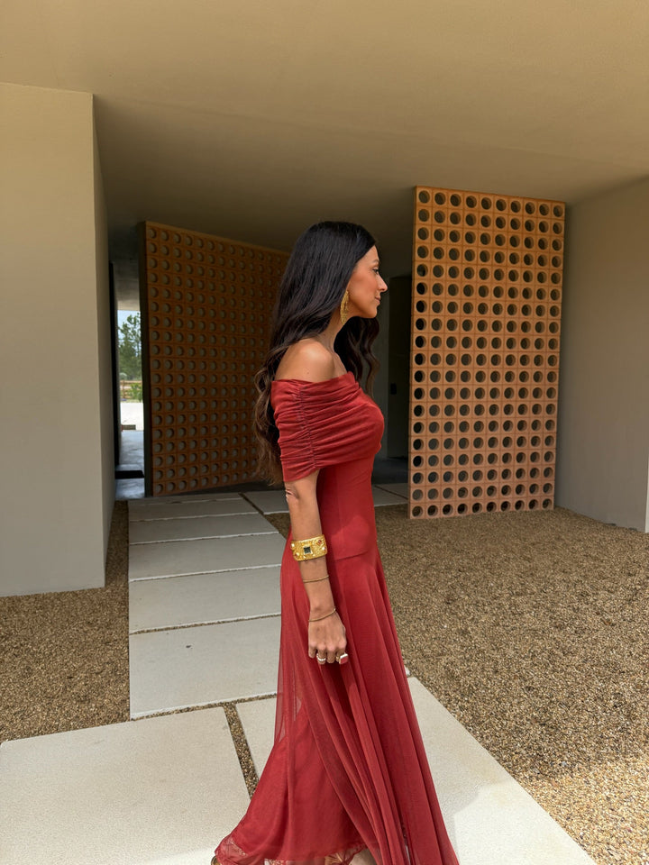 Toledo Dress in Terracota