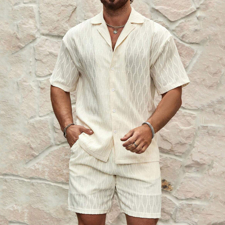 Conjunto de outfits de verano inspirado en Mykonos