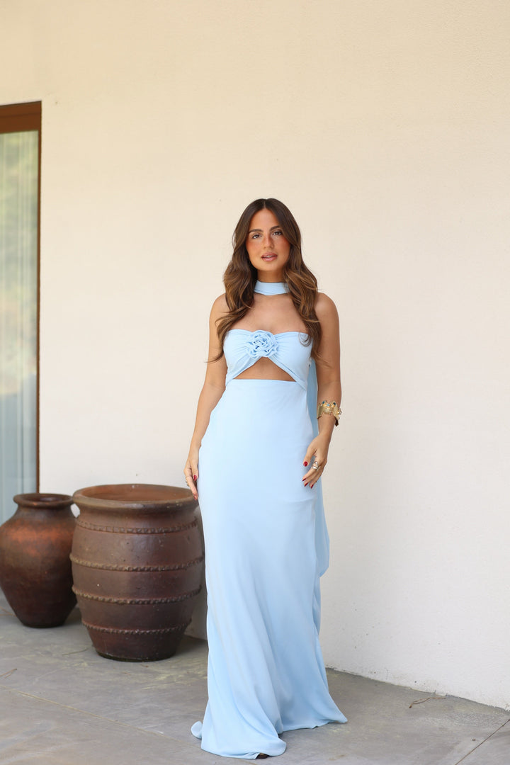 Sky Blue with Flower Dress - Shipping/Envio 06/07 to 10/07