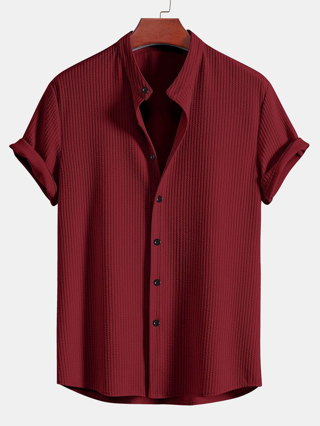 Porto Cervo Camisa de Punto Texturizado - Ajuste Moderno, Estilo Premium