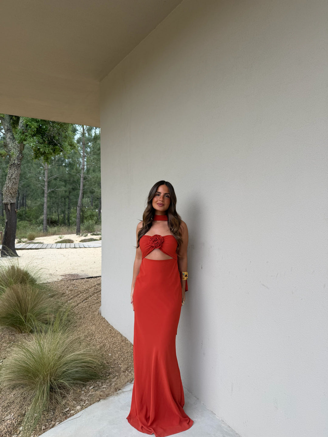 Terracota with Flower Dress - Shipping/Envio 06/07 to 10/07