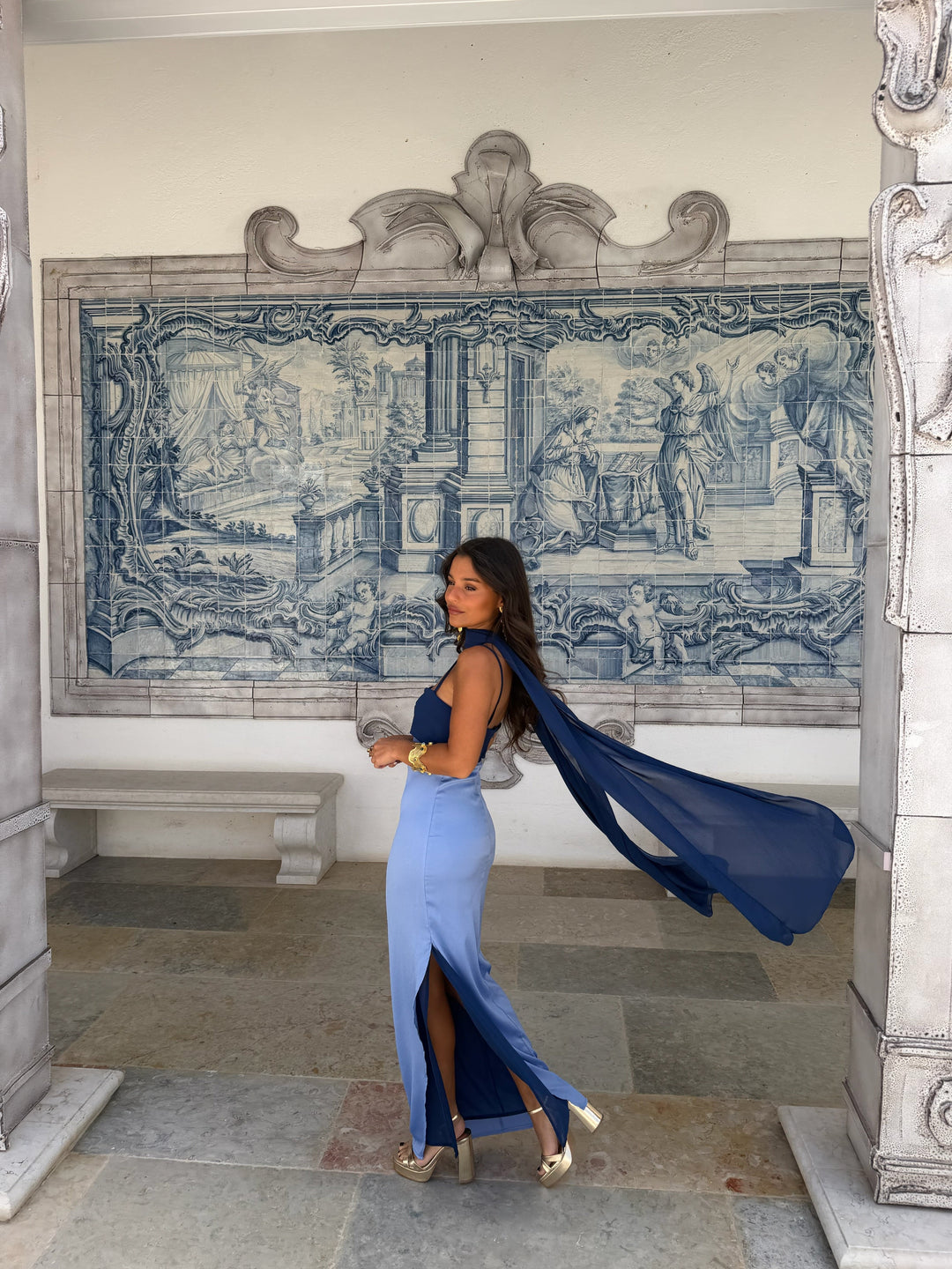 Zahara Dress in Blue - Shipping/Envio 19/06 to 26/06