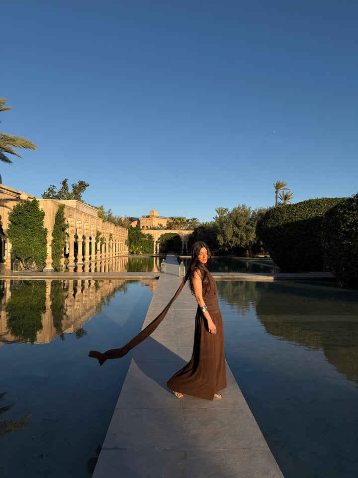 Paloma Dress in Brown - Shipping/Envio 22/06 to 26/06