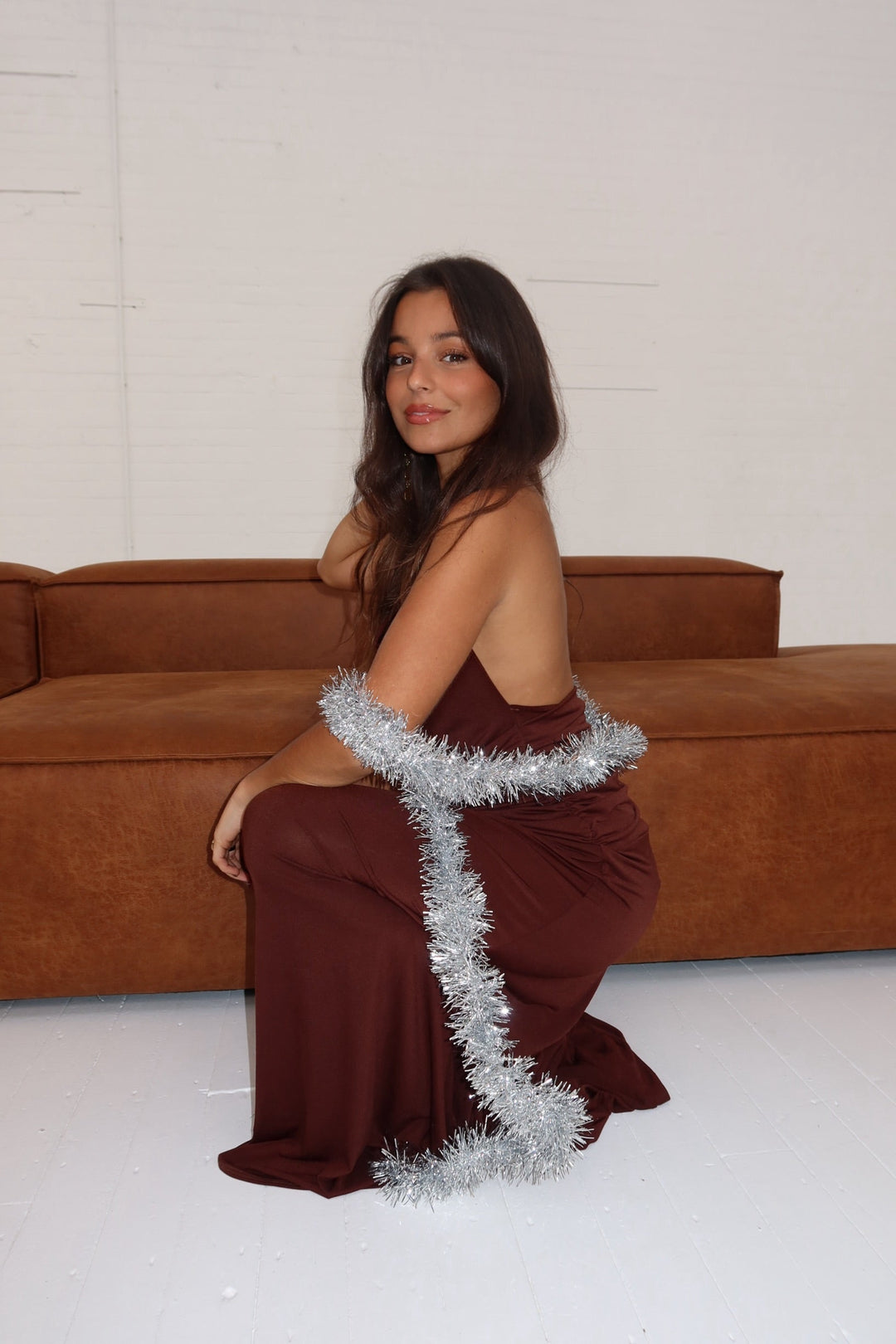 Hailey Dress in Brown