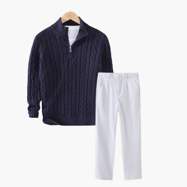 Conjunto de primavera: polo elegante para brunch