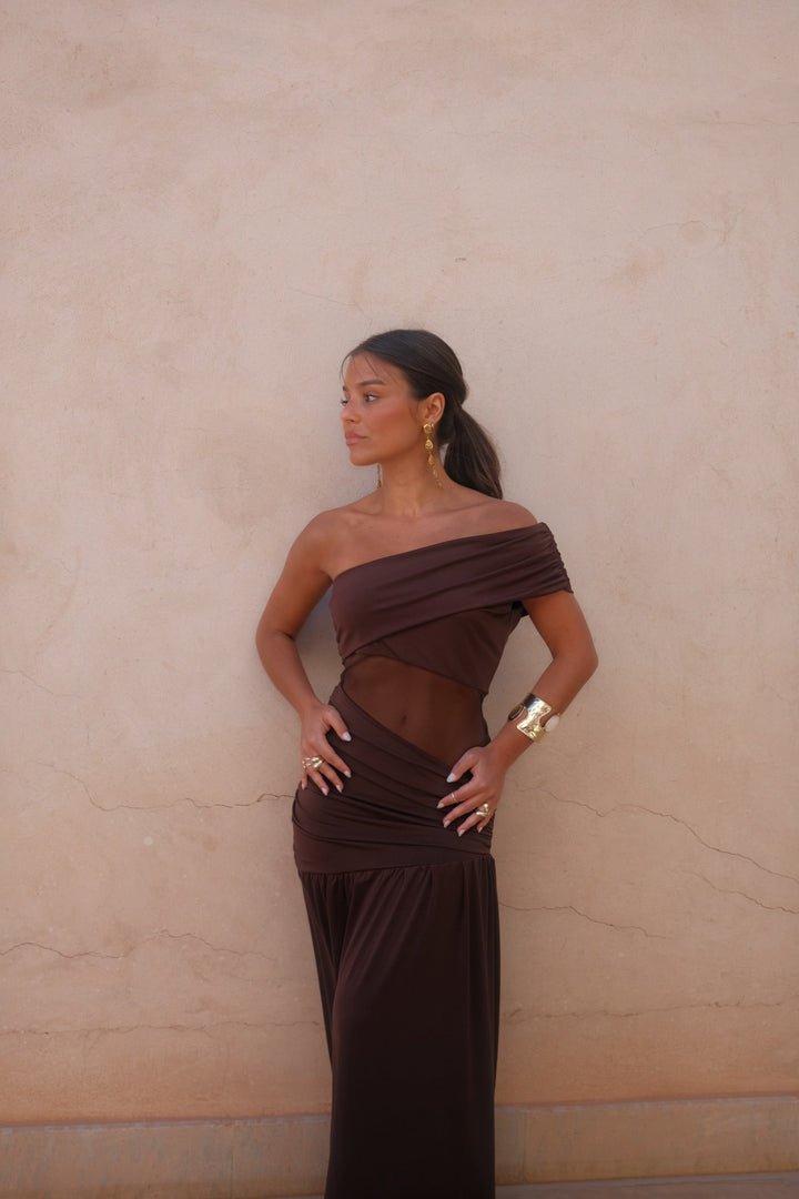 Dune Dress in Brown - Shipping/Envio 15/06 to 19/06