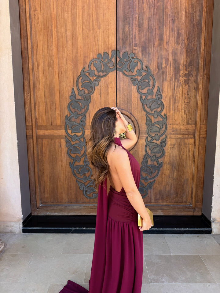 Paloma Dress in Burgundy - Shipping/Envio 22/06 to 26/06