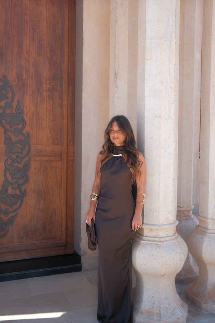 Safira Dress in Brown - Shipping/Envio 10/06 to 17/06
