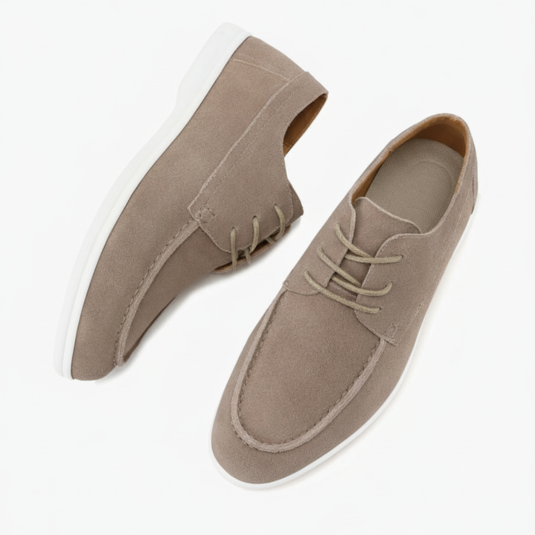 Zapatos de gamuza con cordones de lujo