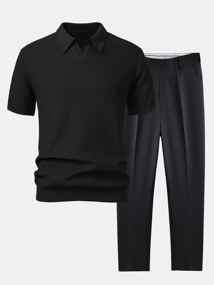 Conjunto de Punto LUCCA - Dúo de Prendas de Punto Cómodo y Chic