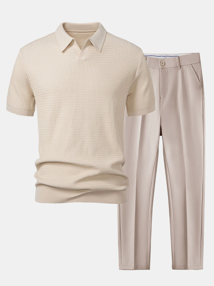 Conjunto de Punto LUCCA - Dúo de Prendas de Punto Cómodo y Chic