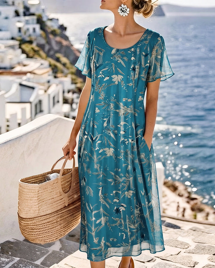 María | Vestido midi floral suelto y ligero