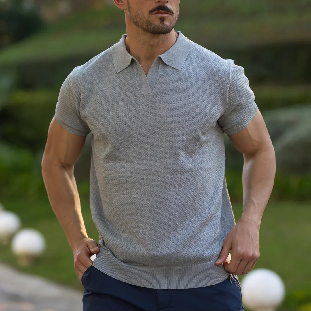 CAPRI Polo de cuello en V – Estilo sin esfuerzo y comodidad durante todo el día
